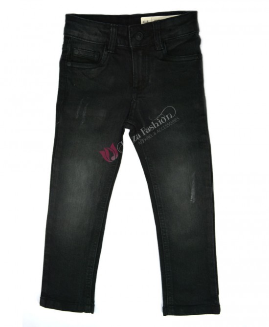 Boys Slim Fit Strachable Jeans-7-8 Years Dark Grey