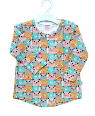 Girls 100% Cotton Multicolor T-Shirt 1 Years