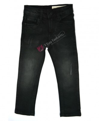 Boys Slim Fit Strachable Jeans-2-3 Years Dark Grey