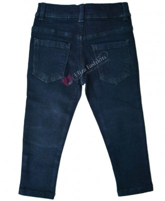 Boys Slim Fit Strachable Jeans-3-4 Years Dark Blue