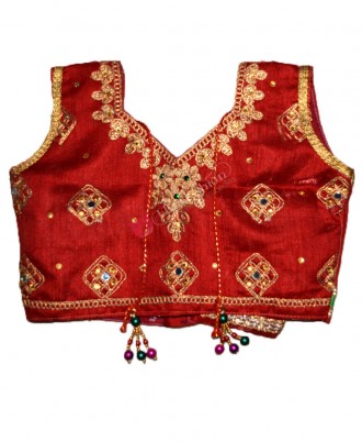 Chanderi Silk Lehenga Choli Embroidered- Maroon