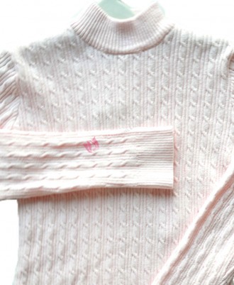 Girls Woolen Light Pink Sweater 6-7 Years